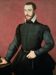 Ritratto di un giovane uomo in un interno